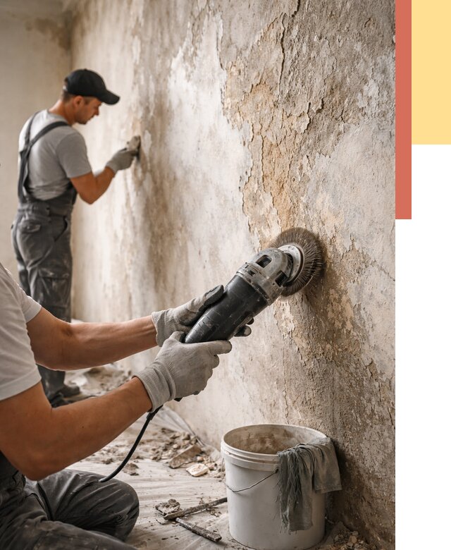 Снятие и удаление краски со стен в Алексине от 2307 руб. — ОТДЕЛОЧНИК-Лкс