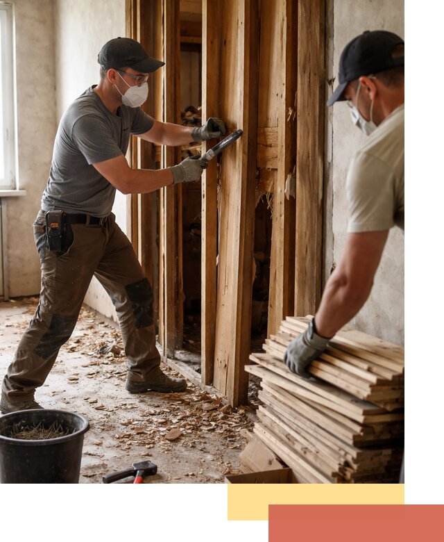 Демонтаж деревянных перегородок в Алексине быстро и аккуратно