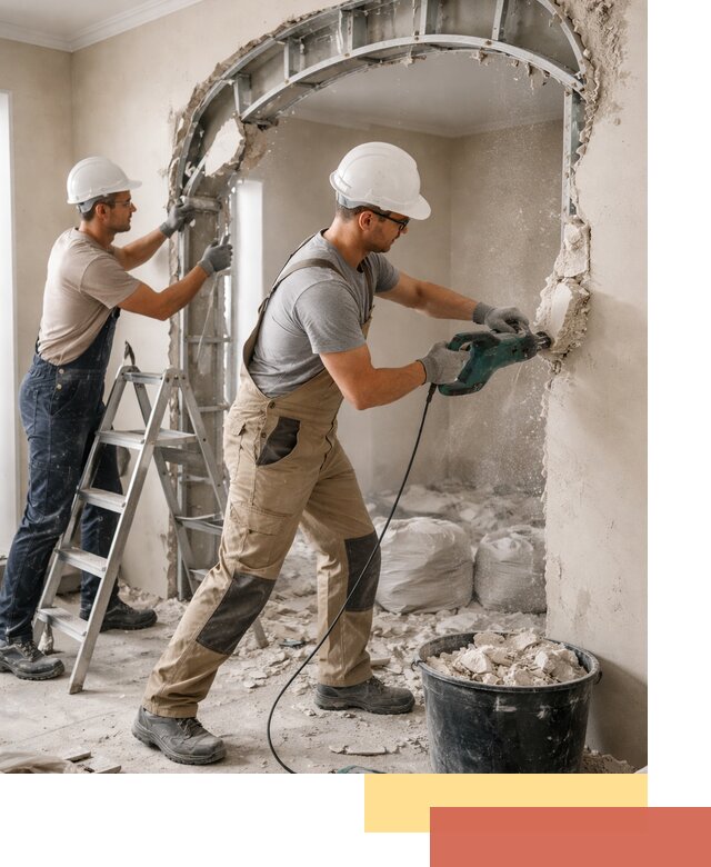 Демонтаж гипсокартонной арки в Алексине быстро и аккуратно