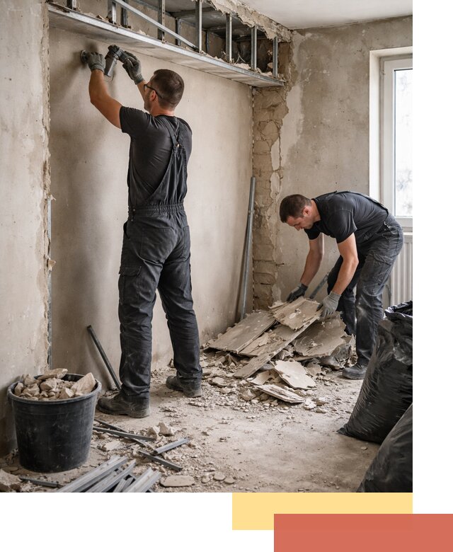 Демонтаж короба из гипсокартона в Алексине быстро и аккуратно