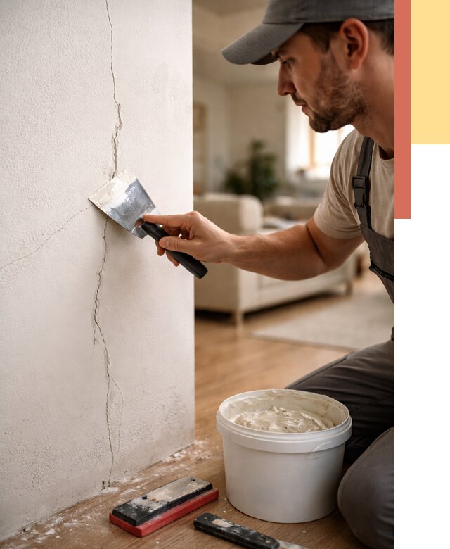 Заделка трещин и сколов в Алексине от 2692 руб. — быстро и недорого | ОТДЕЛОЧНИК-Лкс