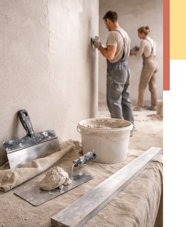 Штукатурка стен гипсовая в Алексине от 4945 руб/м2 — быстро и недорого | ОТДЕЛОЧНИК-Лкс