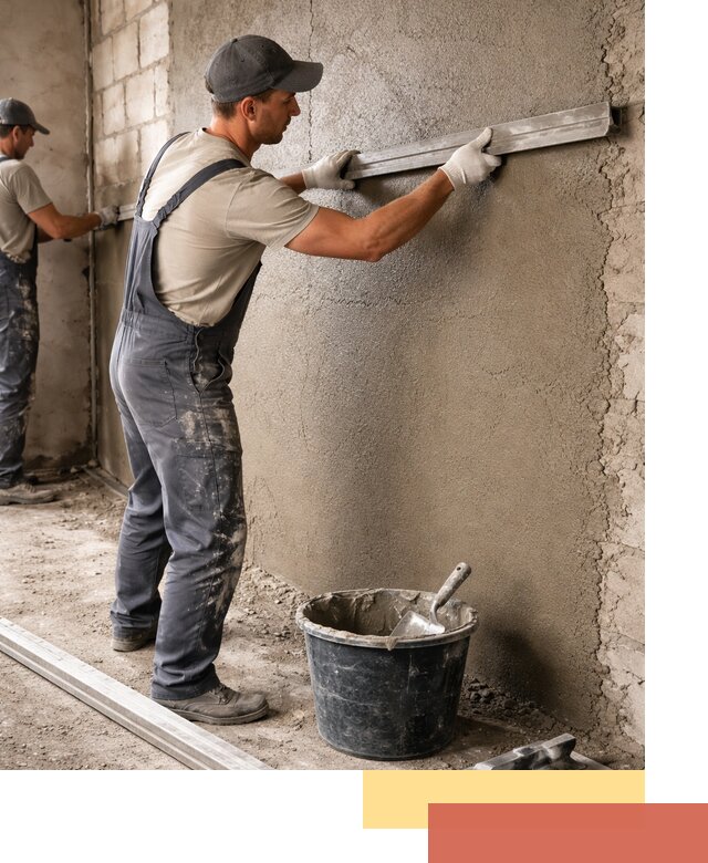 Штукатурка стен цементно-песчаная в Алексине профессионально
