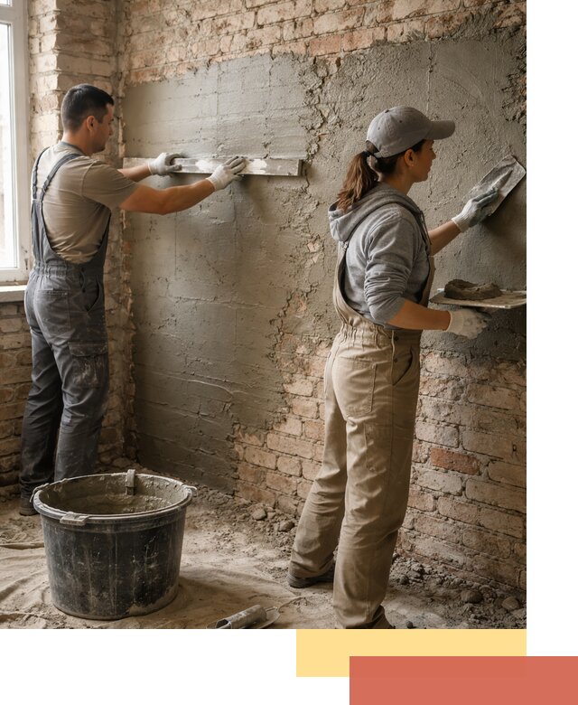 Штукатурка кирпичных стен в Алексине — качественно и надежно