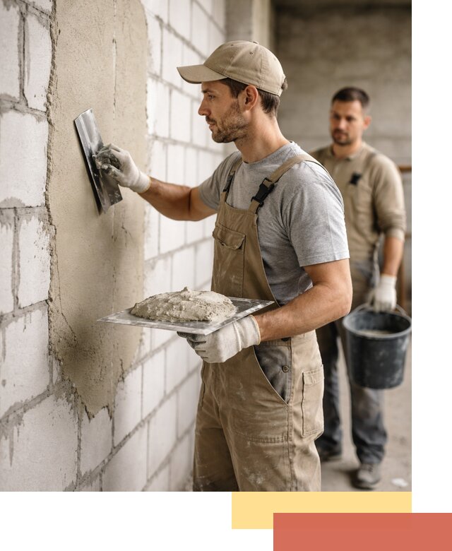 Штукатурка стен из газобетона в Алексине под ключ