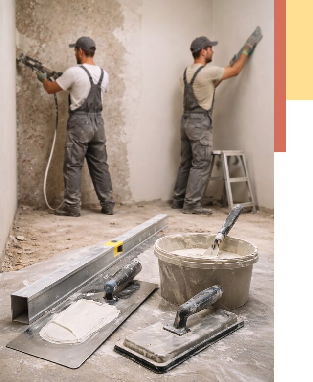 Штукатурка стен под обои в Алексине от 4945 руб./м2 — выравнивание под обои | ОТДЕЛОЧНИК-Лкс