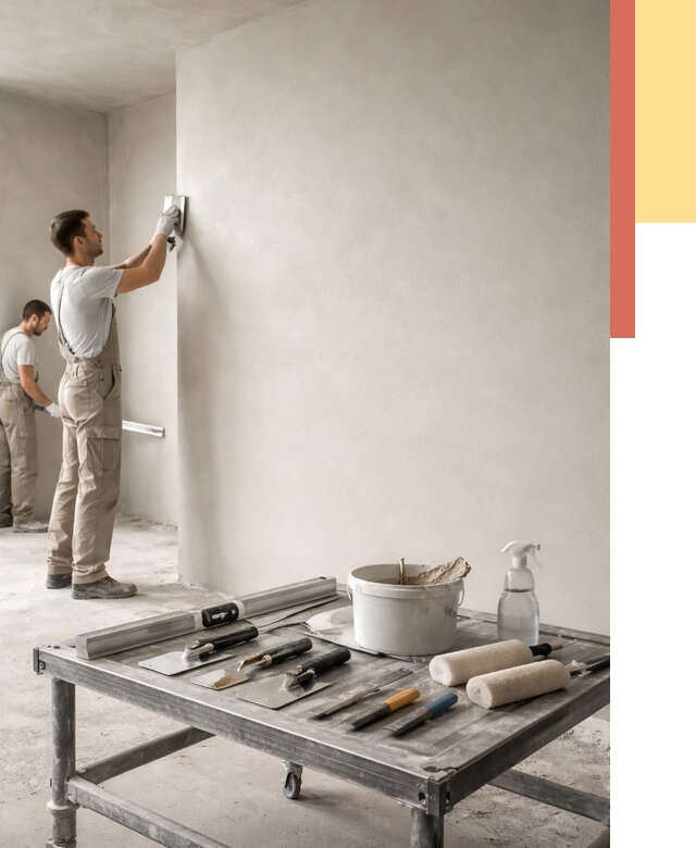 Штукатурка стен под покраску в Алексине от 4945 руб./м² — качественно и недорого | ОТДЕЛОЧНИК-Лкс