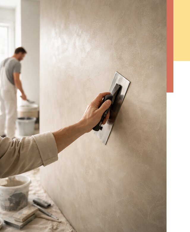 Венецианская штукатурка в Алексине от 3846 руб/м² — нанесение стен под ключ | ОТДЕЛОЧНИК-Лкс