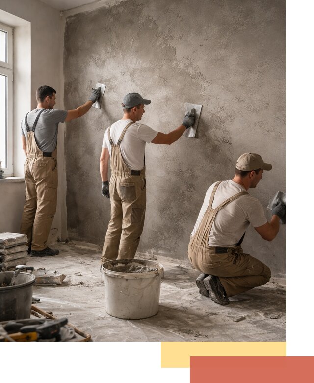Декоративная штукатурка под бетон в Алексине для стен и потолков