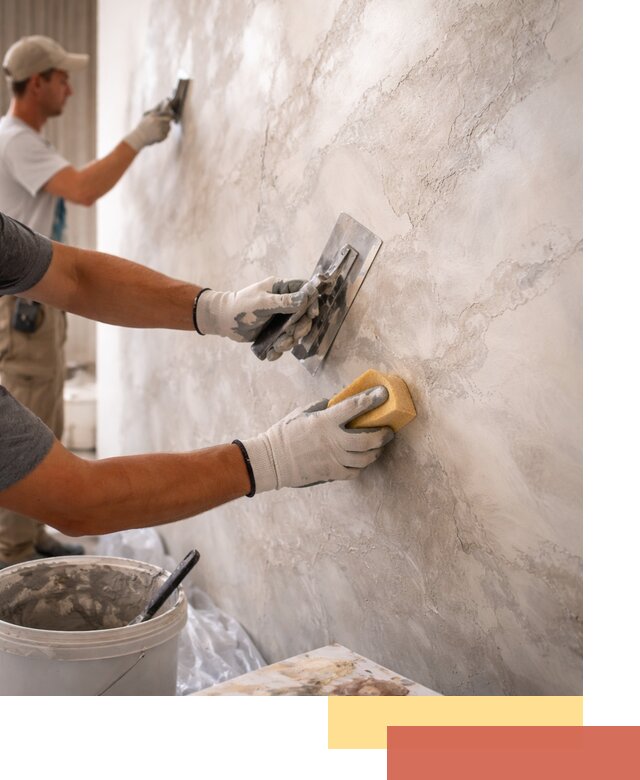 Декоративная штукатурка под мрамор в Алексине для стен и потолков