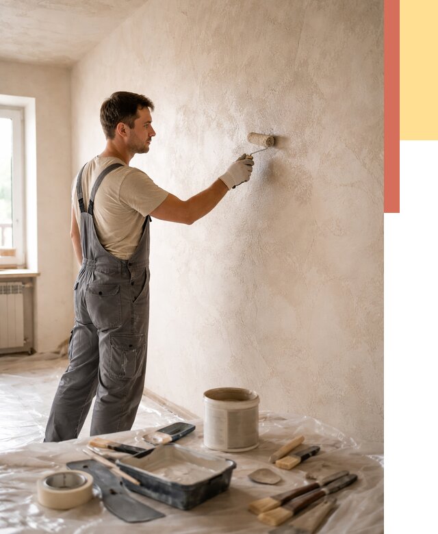 Нанесение лессирующей краски по декоративке в Алексине от 1923 руб. | ОТДЕЛОЧНИК-Лкс