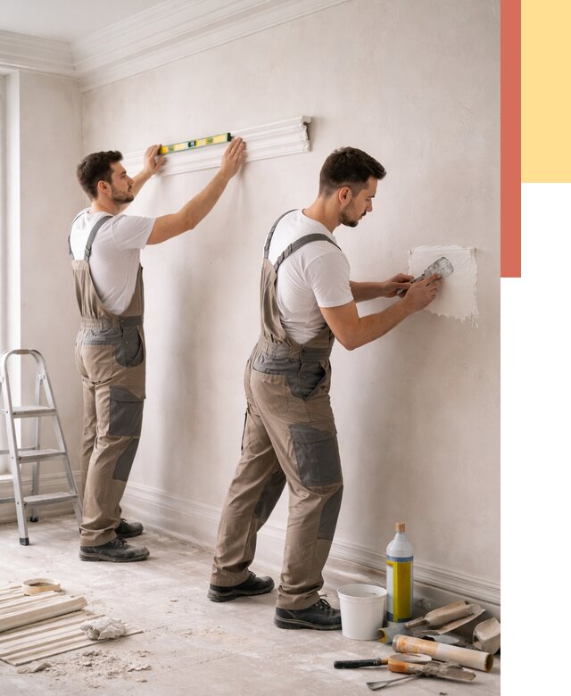 Монтаж лепнины на стены в Алексине от 4945 руб. — недорого, быстро | ОТДЕЛОЧНИК-Лкс