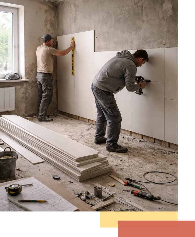 Монтаж ПВХ панелей на стены в Алексине качественно и быстро