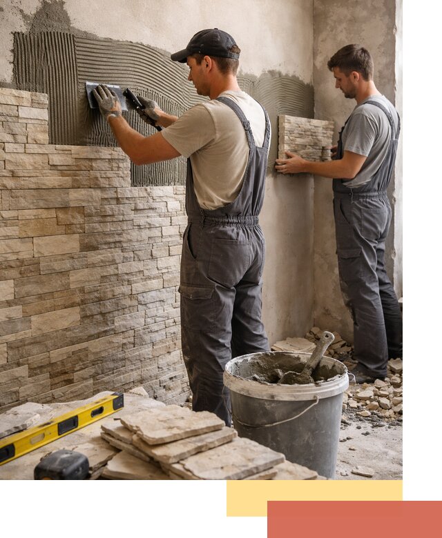 Монтаж искусственного камня в Алексине — облицовка стен и фасадов