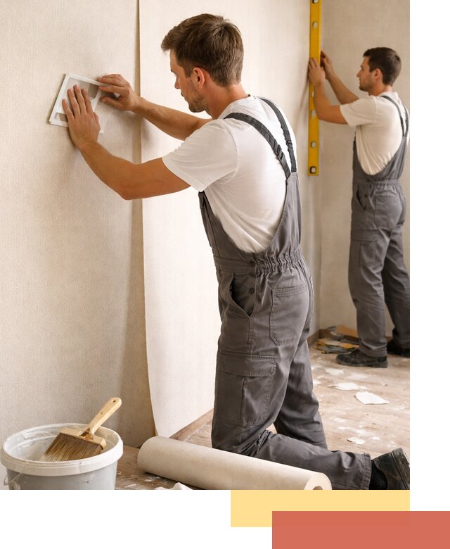 Поклейка бумажных обоев в Алексине качественно и недорого