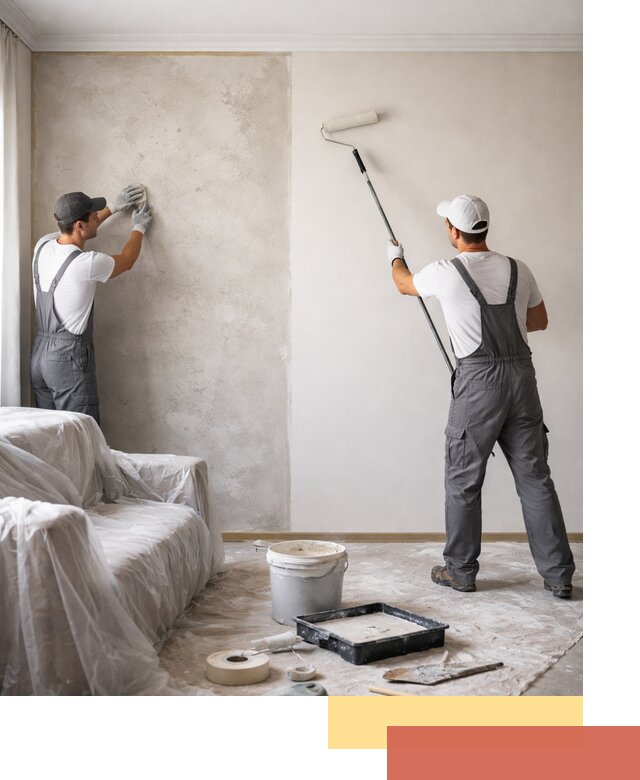 Покраска стен антивандальной краской в Алексине