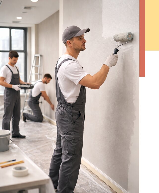 Покраска стен в офисе в Алексине от 9340 руб. — быстро и недорого | ОТДЕЛОЧНИК-Лкс