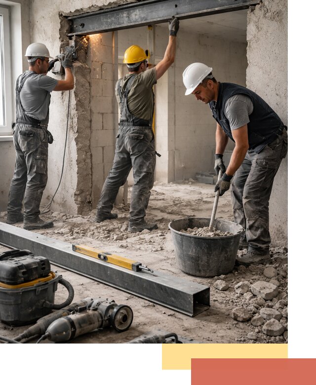 Создание проемов в стенах и несущих конструкциях в Алексине