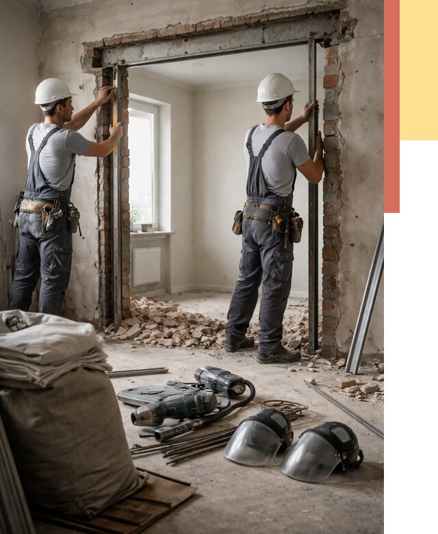 Расширение дверного проема в Алексине от 13735 руб. под ключ | ОТДЕЛОЧНИК-Лкс