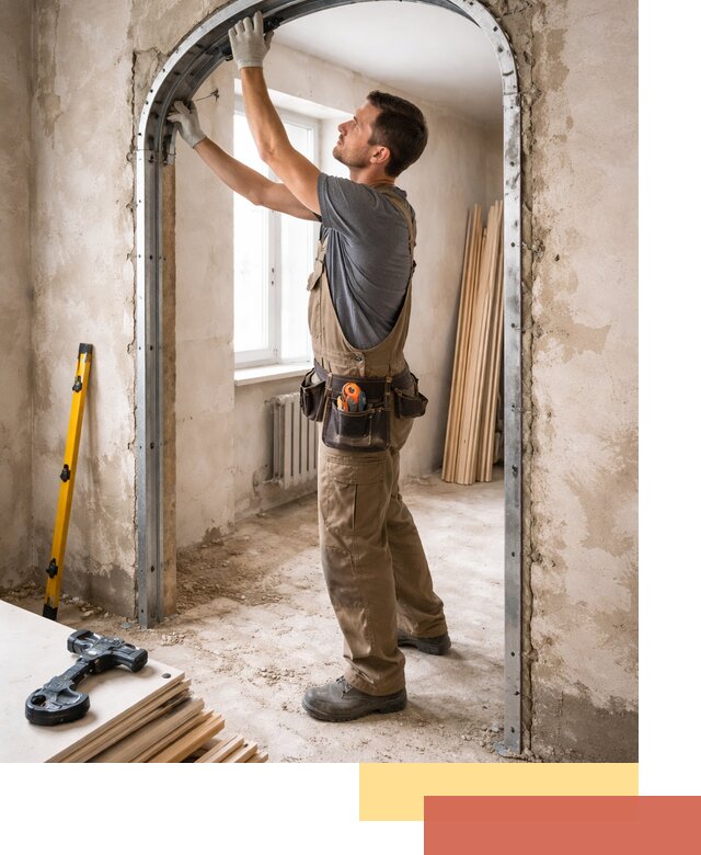 Устройство арочного проема в Алексине под ключ