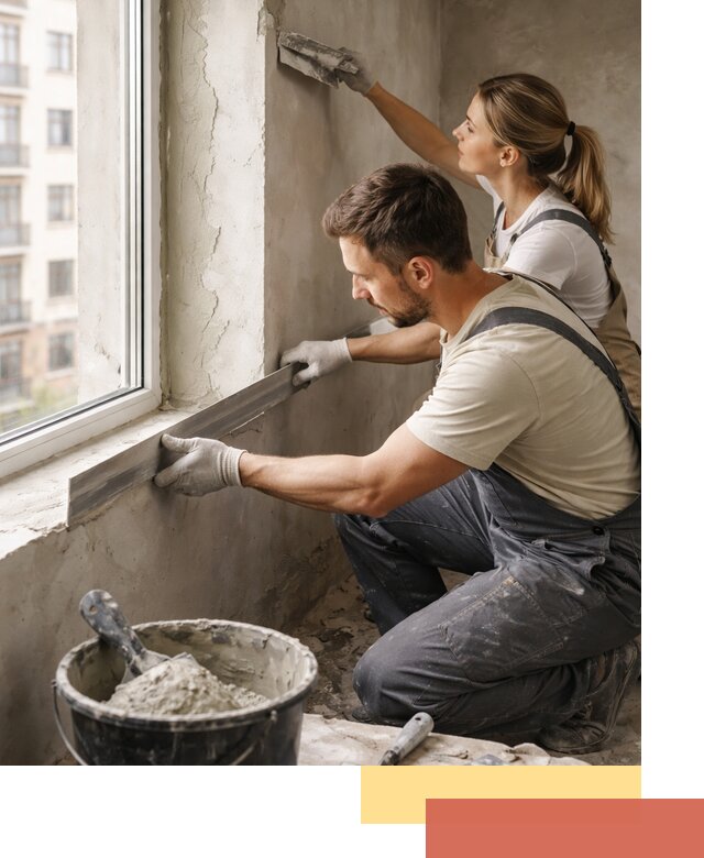 Штукатурка откосов дверей и окон профессионально в Алексине