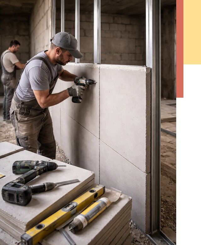 Кладка влагостойких перегородок ПГП в Алексине от 1319 руб. под ключ | ОТДЕЛОЧНИК-Лкс