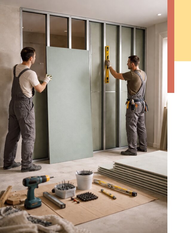 Перегородка из влагостойкого гипсокартона в Алексине от 5274 руб. — монтаж под ключ | ОТДЕЛОЧНИК-Лкс