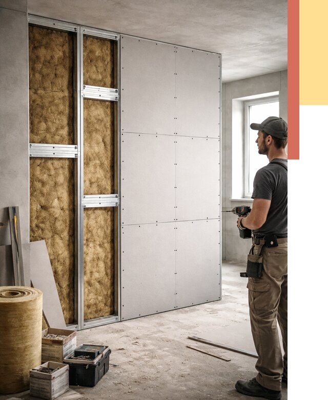 Усиленная перегородка под навеску в Алексине от 14065 руб. — монтаж под ключ | ОТДЕЛОЧНИК-Лкс