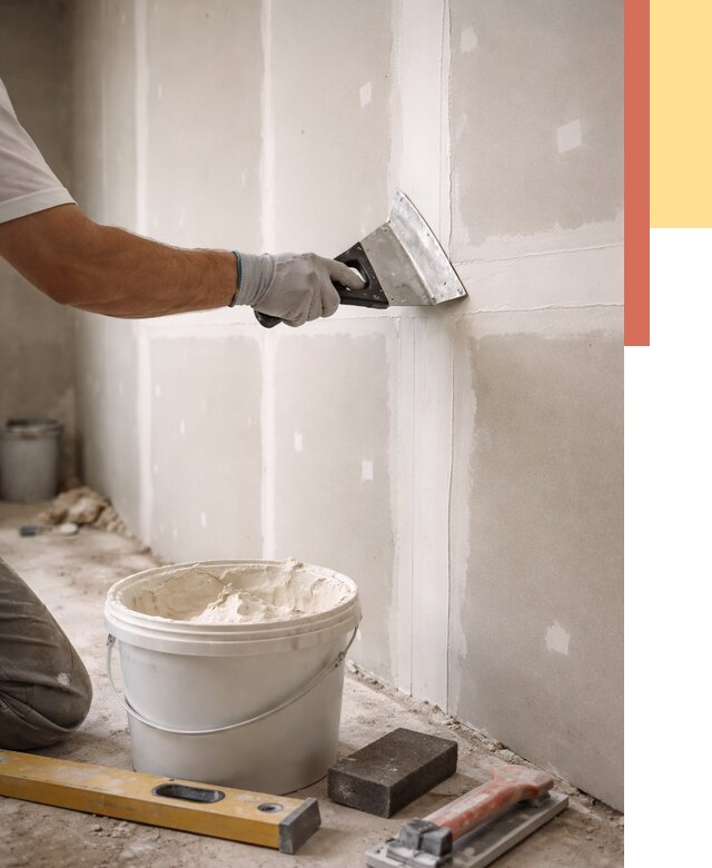 Шпаклевка перегородок из гипсокартона в Алексине от 2747 руб. — услуги ОТДЕЛОЧНИК-Лкс