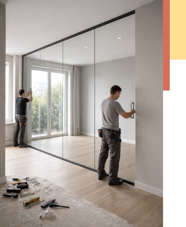 Изготовление стеклянных перегородок в Алексине от 13570 руб. под ключ | ОТДЕЛОЧНИК-Лкс