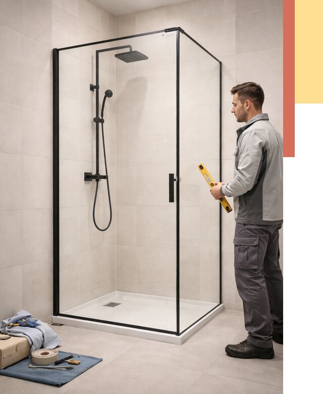 Стеклянные перегородки для душа в Алексине от 13735 руб. | Монтаж под ключ — ОТДЕЛОЧНИК-Лкс
