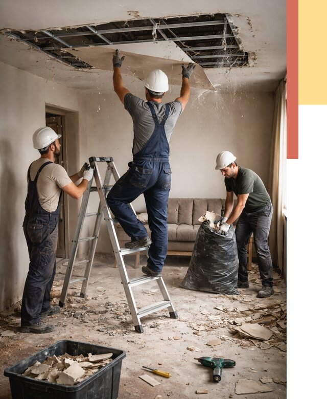 Демонтаж гипсокартонного потолка в Алексине от 461 руб. за м2 — ОТДЕЛОЧНИК-Лкс