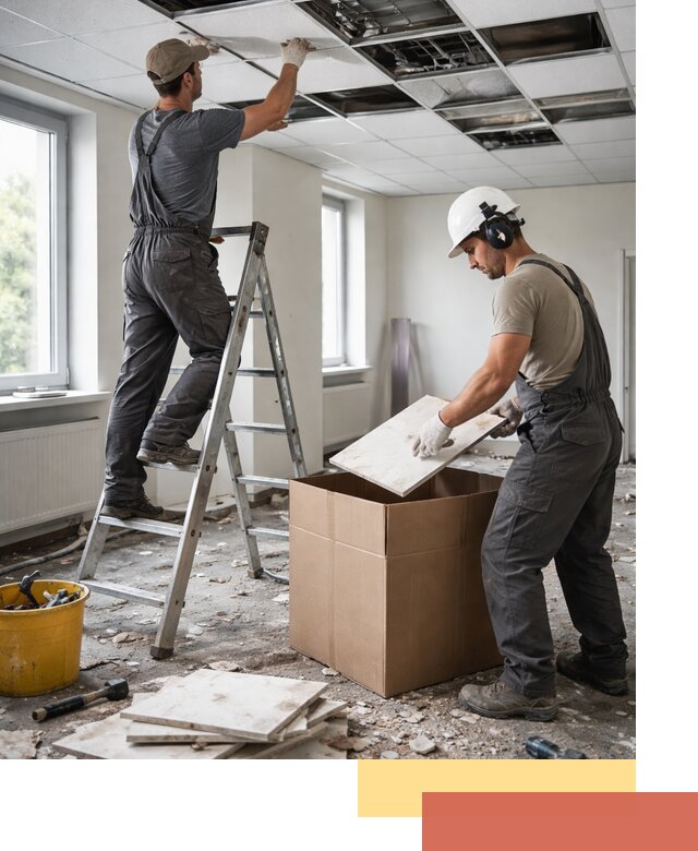 Демонтаж потолочной плитки в Алексине быстро и аккуратно