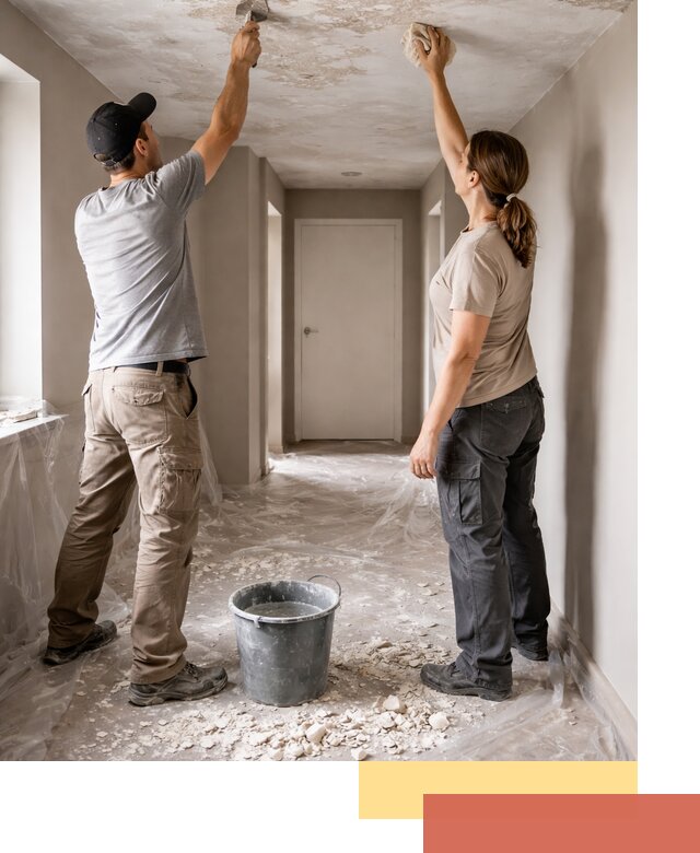 Удаление побелки с потолка в Алексине — быстро и аккуратно