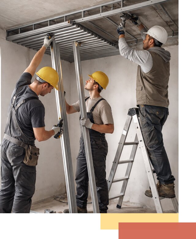 Монтаж реечного потолка под ключ в Алексине