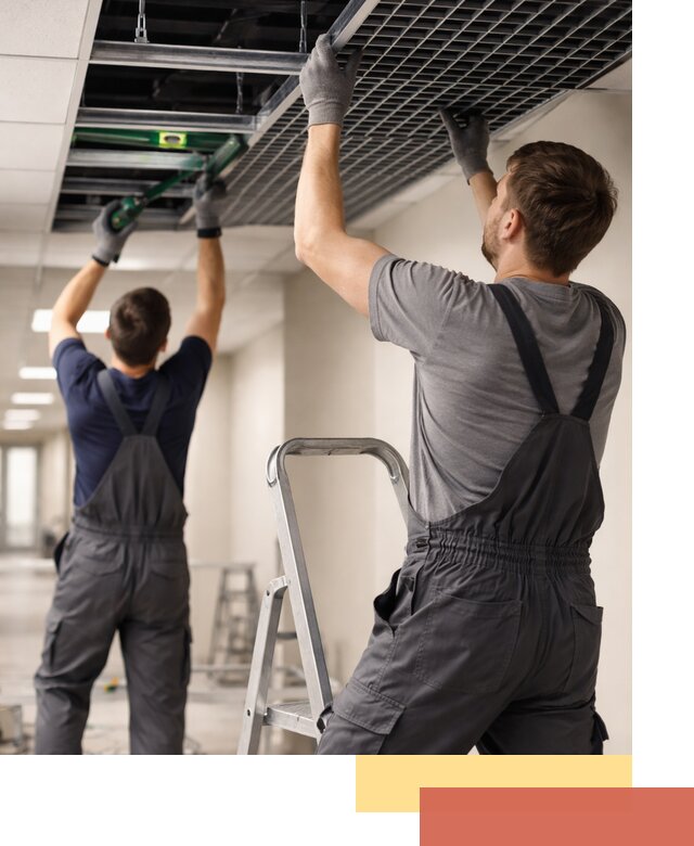 Монтаж потолка Грильято в Алексине: установка под ключ качественно