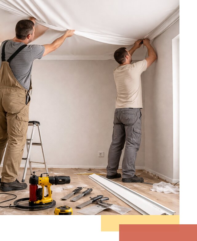 Монтаж ПВХ натяжного потолка в Алексине качественно и быстро