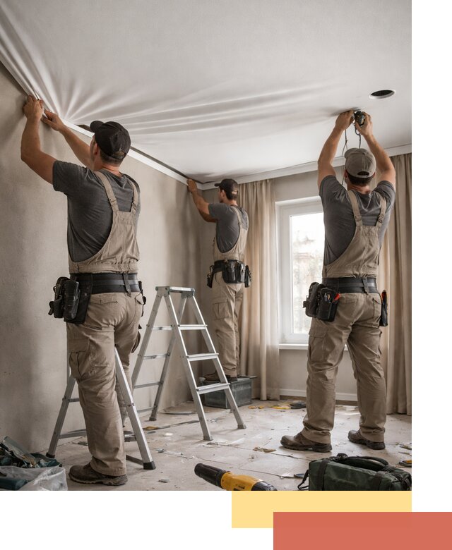 Монтаж матового натяжного потолка в Алексине качественно и быстро