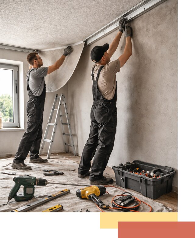 Монтаж фактурного натяжного потолка в Алексине качественно и быстро