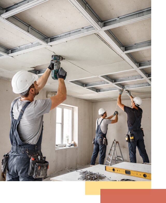 Кессонный потолок из гипсокартона под ключ в Алексине