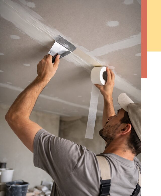 Обработка швов потолка ГКЛ в Алексине от 8241 руб. под ключ | ОТДЕЛОЧНИК-Лкс