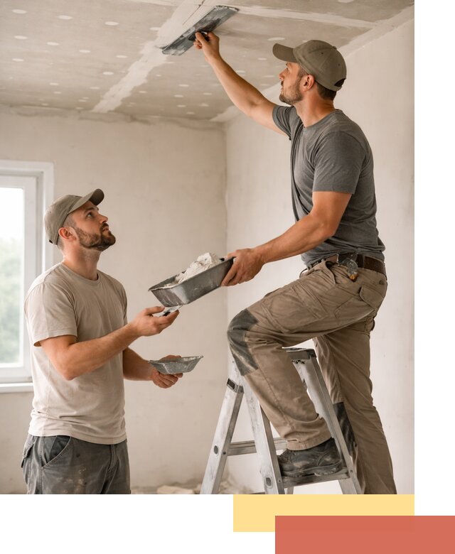 Шпаклевка потолка из гипсокартона в Алексине качественно и быстро