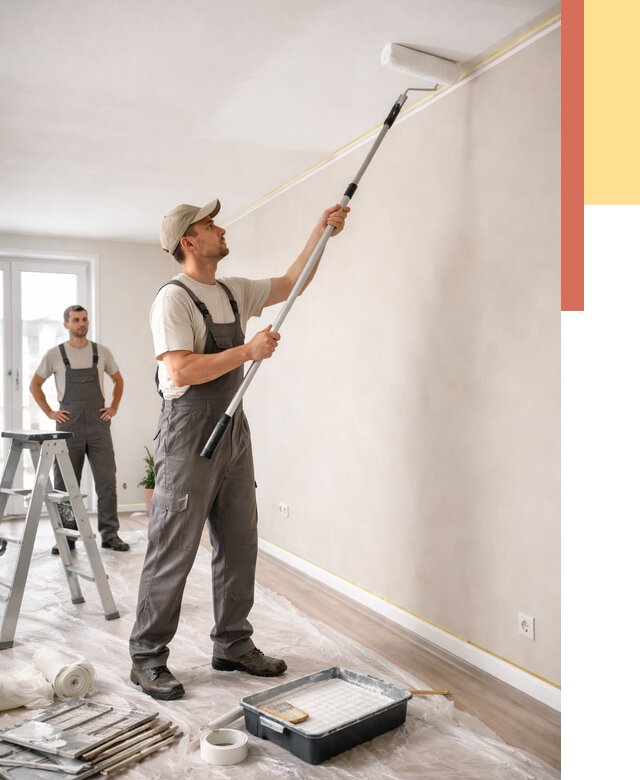 Покраска потолка из гипсокартона в Алексине от 4945 руб./м2 — услуги под ключ | ОТДЕЛОЧНИК-Лкс