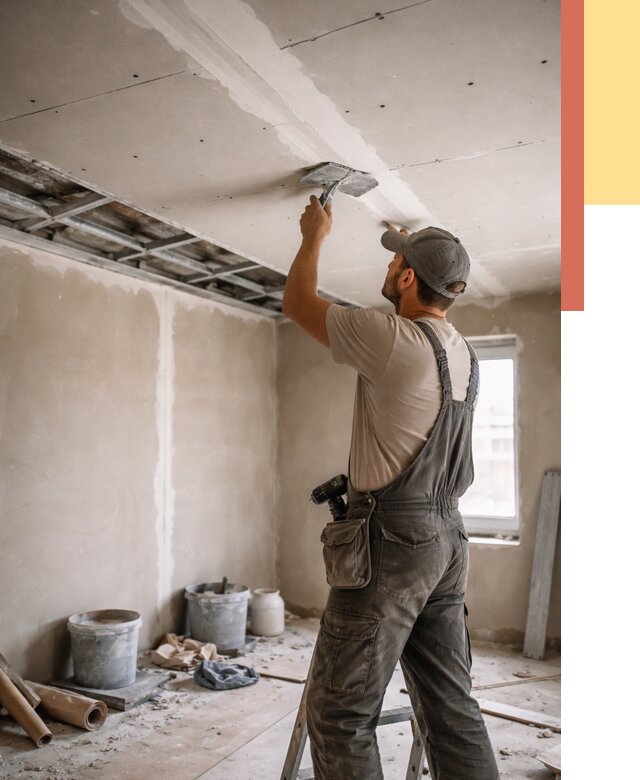 Ремонт потолка из гипсокартона в Алексине от 714 руб./м² — быстро и недорого | ОТДЕЛОЧНИК-Лкс