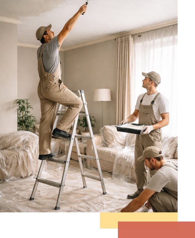 Покраска потолков акриловой краской в Алексине качественно и быстро