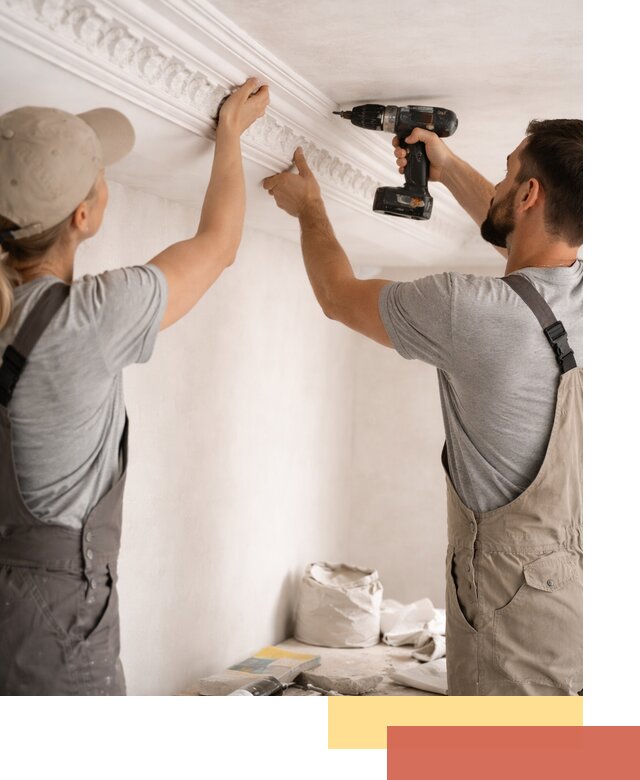 Профессиональный монтаж лепнины на потолок в Алексине