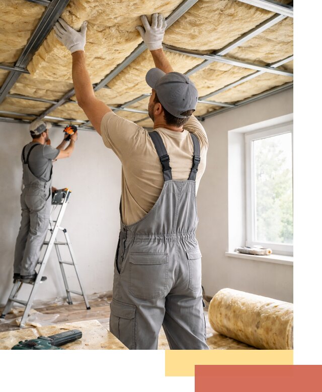 Утепление потолка под ключ в Алексине качественно и быстро