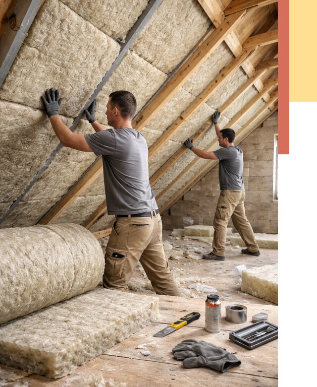 Утепление потолка минватой в Алексине от 1593 руб. — быстро и недорого | ОТДЕЛОЧНИК-Лкс