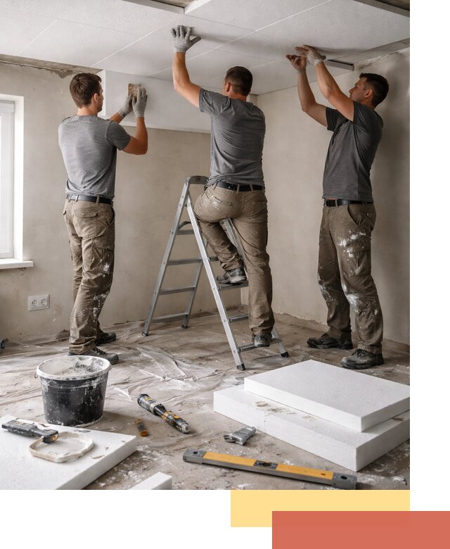 Утепление потолка пенопластом в Алексине быстро и качественно