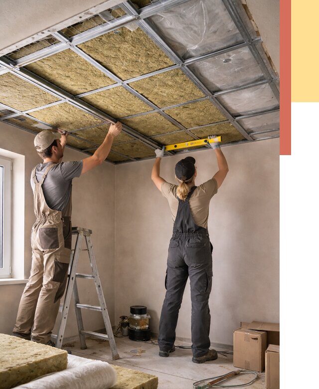 Шумоизоляция потолка в Алексине от 1374 руб. под ключ — услуги ОТДЕЛОЧНИК-Лкс